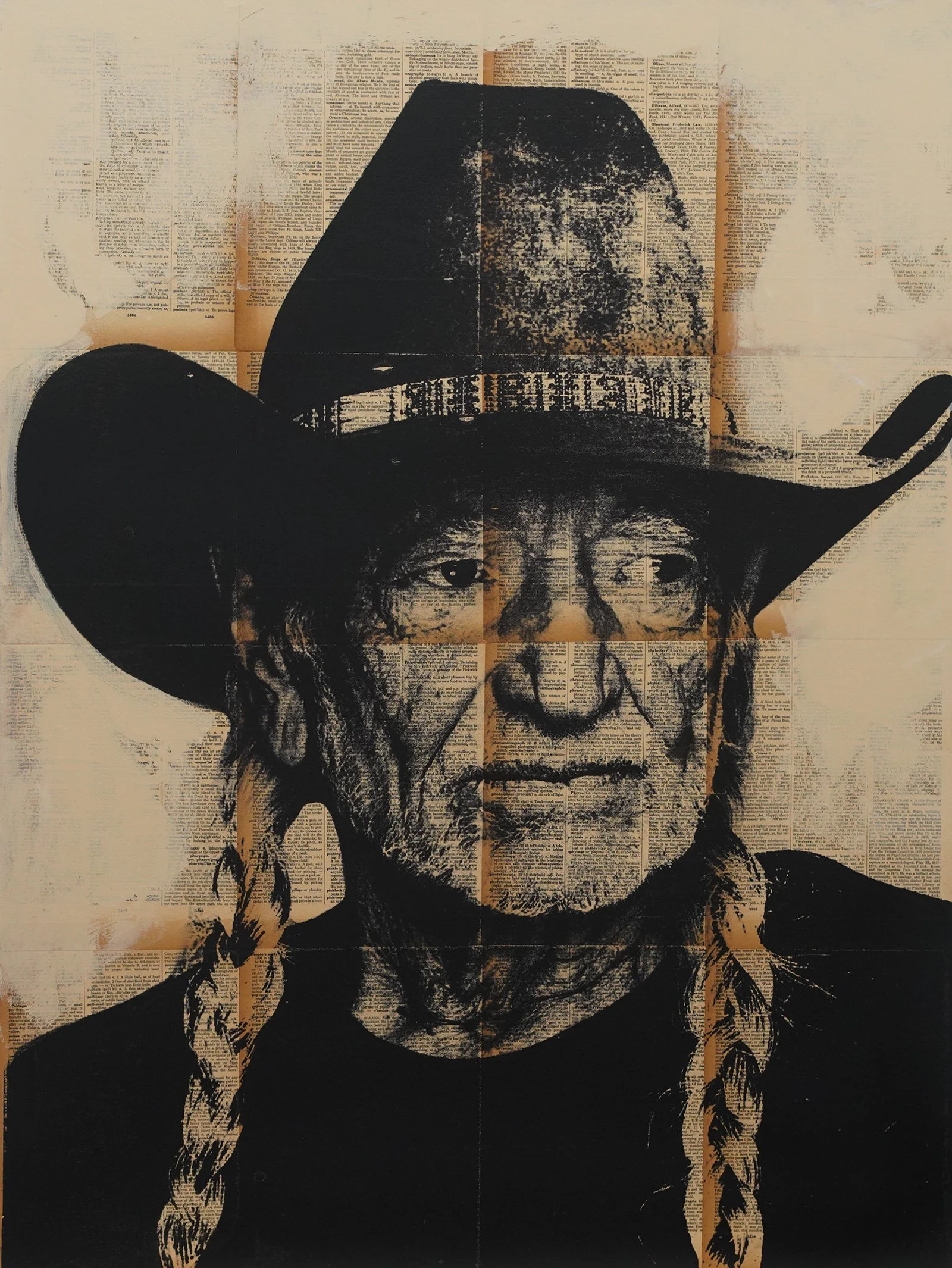 Willie Nelson pop art painting | DANE SHUE ART